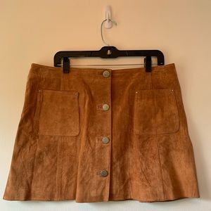ASOS suede 70s style mini skirt